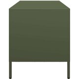 vidaXL TV omarica olivno zelena 101,5x39x43,5 cm hladno valjano jeklo | Shoptok.si