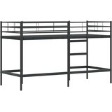  Okvir Krevet za Dječji Loft Crna 99,5 x 190 cm Čelik | shoptok.hr