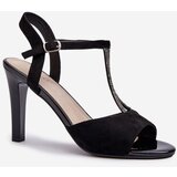 Sergio Leone Women's High Heel Sandals with Embellished Straps | Shoptok.si