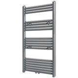 vidaXL kopalni&scaron;ki radiator z ravnimi cevmi 600x1160 mm siv cene