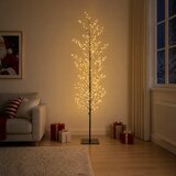  Božićno drvce s izgledom breze Bijela 47 x 240 cm Čelik | shoptok.hr