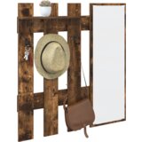 vidaXL Vješalica za kapute na zidu Dimljeni hrast 100 x 10 x 100 cm | shoptok.hr