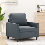 vidaXL fotelj temno siv 60 cm žamet | Shoptok.si
