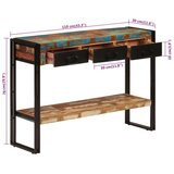  Konzolni stol 110 x 30 x 76 cm od masivnog obnovljenog drva | Eponuda.ba