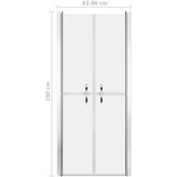 Vrata za tuš-kabinu matirana ESG 86 x 190 cm | shoptok.hr