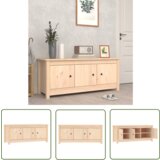 The Living Store Omarica za čevlje 110x38x45,5 cm trdna borovina - Omarica Za Čevlje, (21744564) | Shoptok.si