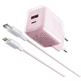 mx-hc206 Kucni punjac 18w fast pd 20w type c na lightning pink ( P1257 )