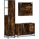 vidaXL 3-dijelni set kupaonskog namještaja boja hrasta drveni | shoptok.hr