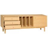 Hübsch Komoda v hrastovem dekorju v naravni barvi 140x50x37 cm Nobby – | Shoptok.si