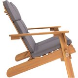  Klupa Adirondack s jastucima 126 cm masivno drvo bagrema | shoptok.hr