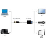 Gembird A-DPM-VGAF-03 Adapter Display Port to VGA, Crni | Eponuda.com