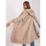 BADU Cardigan-BA-SW-8026.93P-dark beige | Shoptok.si
