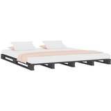  Krevet od paleta sivi 120 x 200 cm od masivne borovine | shoptok.hr