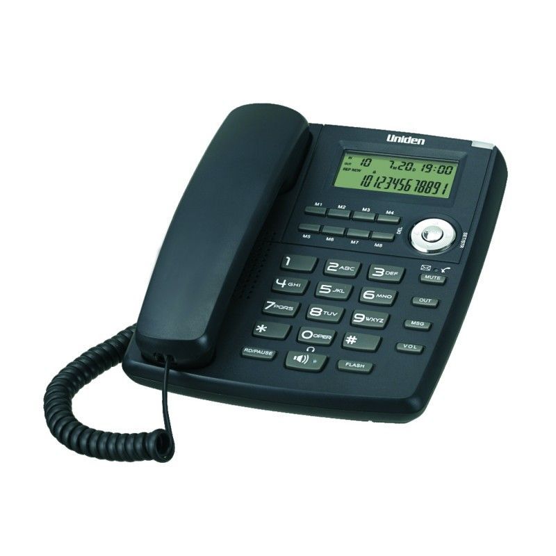 Uniden Žični telefon AS7401/ crna Cene