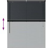 vidaXL Zavjesa za prozor sa zavjesama Ostalo Crna 105 x 130 cm Aluminij | shoptok.hr