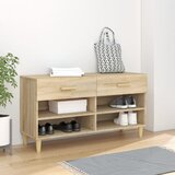 vidaXL Omarica za čevlje sonoma hrast 102x35x55 cm inženirski les Cene