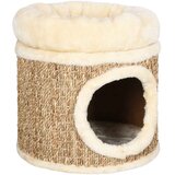  Kućica za mačke s luksuznim jastukom 33 cm od morske trave | shoptok.hr