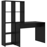  Stol s policom Crni hrast 138,5 x 55 x 143 cm Konstruirano drvo | Eponuda.ba