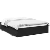  Okvir za krevet crni 150x200 cm konstruirano drvo | shoptok.hr