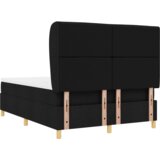  Krevet na povišenju s madracem Crn 140x200 cm Tkanina | shoptok.hr