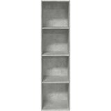 vidaXL Knjižna omara betonsko siva 40x30x152 cm inženirski les | Shoptok.si