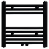  Crni kupaonski radijator za centralno grijanje ravni 480 x 480 mm | shoptok.hr