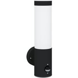 vidaXL Zunanja stenska svetilka s senzorjem Črna nerjaveče jeklo IP44, (22044583) Cene