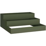  Vrtna saksija Maslinasto zelena 90 x 90 x 35 cm Čelična vrata | Eponuda.ba