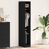 vidaXL omara komplet 2 črni hrast inženirski les 30 x 50 x 200 cm u