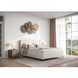 MID.YOU OBLAZINJENA POSTELJA 160 cm x 200 cm , les, tekstil, leseni material bež | Shoptok.si