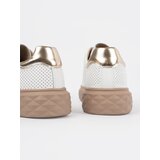 Sergio Leone White and beige leather sneakers with a pin by | ePonuda.com
