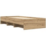 Krevetna konstrukcija s policom Hrast artisan 80 x 200 cm | shoptok.hr
