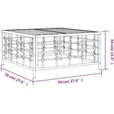  Vrtni stol antracit 70 x 70 x 34 cm od poliratana | Eponuda.ba