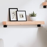  Zidna polica 60x10x6 cm od neobrađene masivne hrastovine | shoptok.hr
