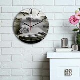 Wallity 3030MS-011 multicolor decorative mdf clock Cene