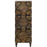  Visoka omara z vrati Rjava 40 x 33,5 x 110 cm Masiven les manga, (5000246526) | Shoptok.si
