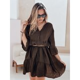 DStreet Sukienka letnia muślinowa LYVONNE ciemnobrązowa | Shoptok.si