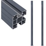 vidaXL Stupovi za ogradu 2 kom tamnosivi 185 cm aluminijski Cijene