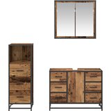  Set namještaja za kupaonicu 3 kom. Staro drvo 80 x 33 x 60 cm | shoptok.hr