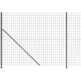 vidaXL Mrezna ograja s prirobnico antracit 2x25 m | Shoptok.si