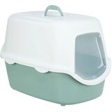 Trixie zaprti WC za mačke Vico 40 × 40 × 56 cm, zeleno/bel | Shoptok.si