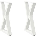  Noge jedilne mize 2 kosa Bela 60x(72-73,3) cm Jeklo | Shoptok.si