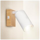  Brilagi - Zidno reflektorsko svetlo SELE 1xGU10/30W/230V bela/dekor hrasta | Eponuda.com