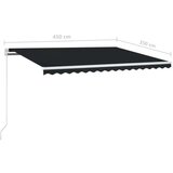  Ročno zložljiva tenda 450x350 cm antracitna, (20609441) | Shoptok.si