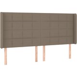  box spring s madracem LED smeđesivi 200x200 cm tkanina | shoptok.hr