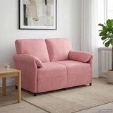SOFA za dvije osobe Ružičasta 138 x 83 x 95 cm Baršun - Ružičasta 2-Sjedalo (120 cm) | shoptok.hr