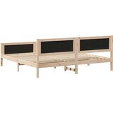  Krevetna konstrukcija s uzglavljem Svijetlo siva 200 x 200 cm | shoptok.hr