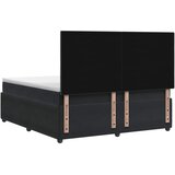  Boxspring krevet s madracem Crna 140 x 190 cm Baršun - Crna 140 x 190 cm Prošiveno gumbima | shoptok.hr