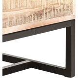  Komoda bijela 73 x 30 x 75 cm od masivnog bagremovog drva | shoptok.hr