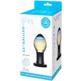 Gläs Galileo - stakleni analni dildo (crno-zlatni) | shoptok.hr